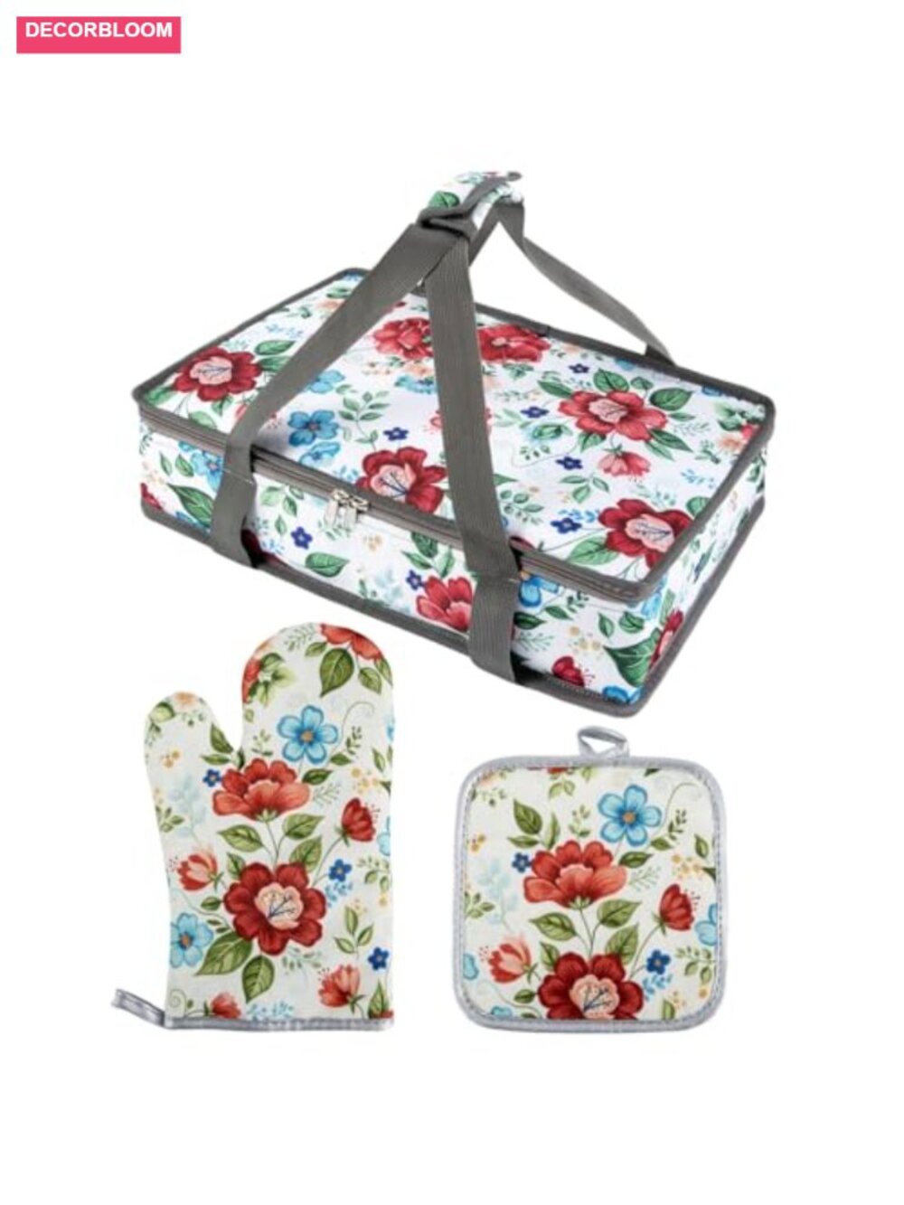 Insulated Casserole Carrier 9x13 Baking Dish Thermal Lasagna Lugger Oven Mitt
